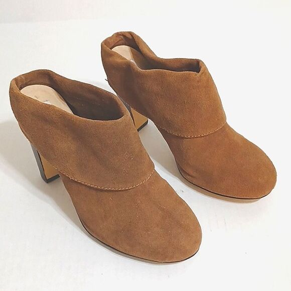 Steve Madden P-Jan brown suede booties  Size 10 - Picture 2 of 9